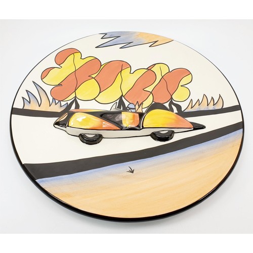 53 - A Lorna Bailey limited edition charger, numbered 42 of 100 and signed verso, diameter 13.75