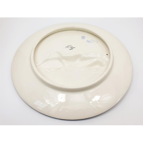 53 - A Lorna Bailey limited edition charger, numbered 42 of 100 and signed verso, diameter 13.75