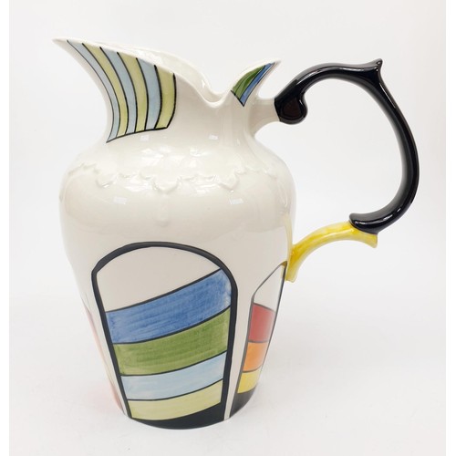 57 - A Lorna Bailey limited edition jug, numbered 1 of 3 and signed to the base, height 7.75