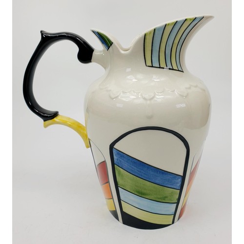 57 - A Lorna Bailey limited edition jug, numbered 1 of 3 and signed to the base, height 7.75