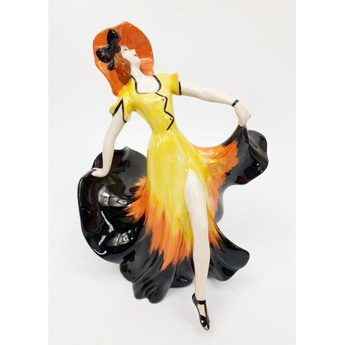 63 - A limited edition Lorna Bailey figure of a lady, numbered 12 of 100, signed to the base, height 7.25... 