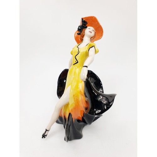 63 - A limited edition Lorna Bailey figure of a lady, numbered 12 of 100, signed to the base, height 7.25... 