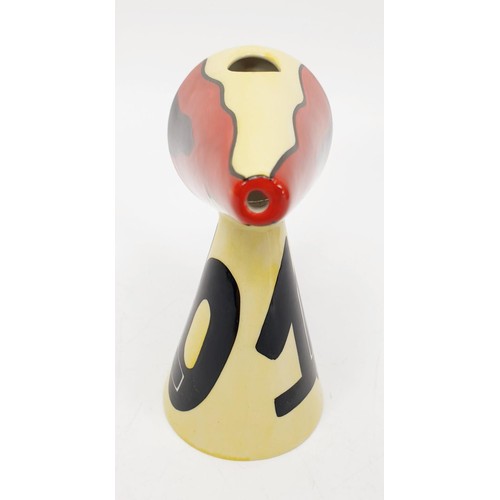 67 - A Lorna Bailey limited edition oil can vase, numbered 2 of 3 and signed to the base, height 4