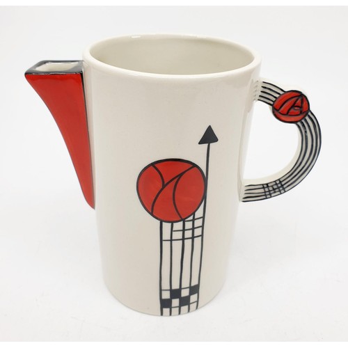 68 - A Lorna Bailey limited edition Mackintosh style jug, numbered 1 of 2 signed to the base, height 5