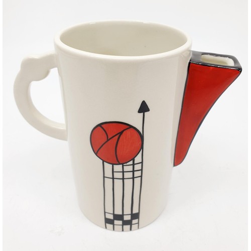 68 - A Lorna Bailey limited edition Mackintosh style jug, numbered 1 of 2 signed to the base, height 5