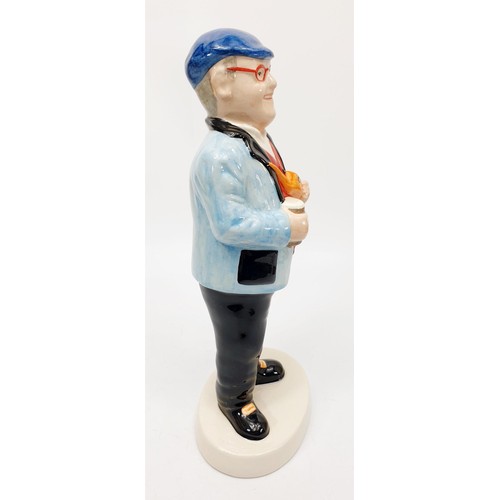 73 - A Lorna Bailey colourway prototype figure of Fred Dibnah signed to the base, height 10.25