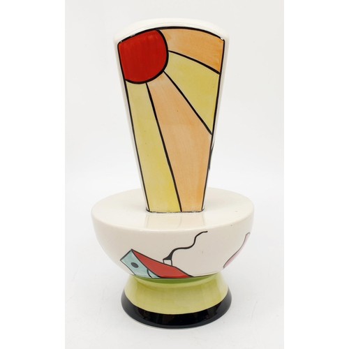 75 - A Lorna Bailey limited edition vase, numbered 1 of 3 and signed to the base, height 6.5