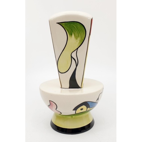 75 - A Lorna Bailey limited edition vase, numbered 1 of 3 and signed to the base, height 6.5