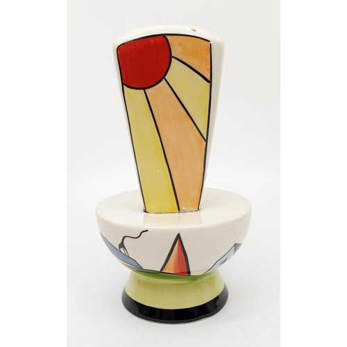 75 - A Lorna Bailey limited edition vase, numbered 1 of 3 and signed to the base, height 6.5