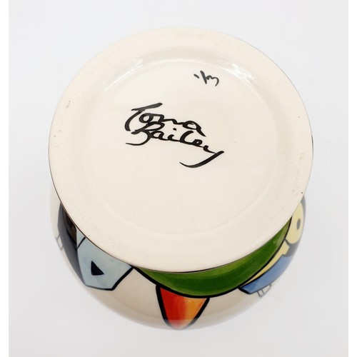 75 - A Lorna Bailey limited edition vase, numbered 1 of 3 and signed to the base, height 6.5