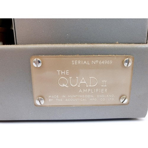 88 - A vintage The Quad II valve amplifier by The Acoustical Manufacturing Co. Ltd. of Huntingdon, width ... 