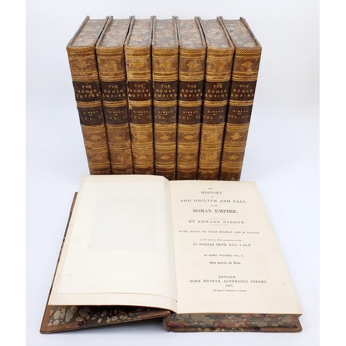 99 - Gibbon, Edward, The History of the Decline and Fall of the Roman Empire, eight volumes, John Murray,... 