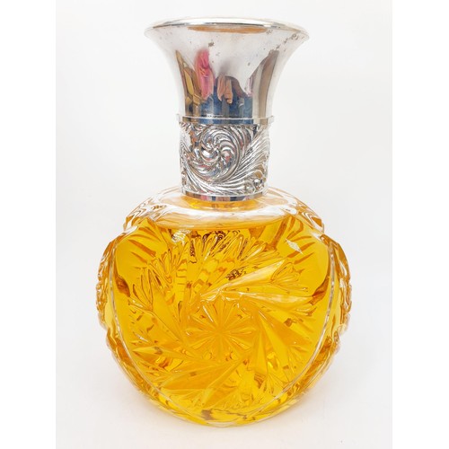 124 - A Ralph Lauren Safari glass shop display perfume bottle, height 10