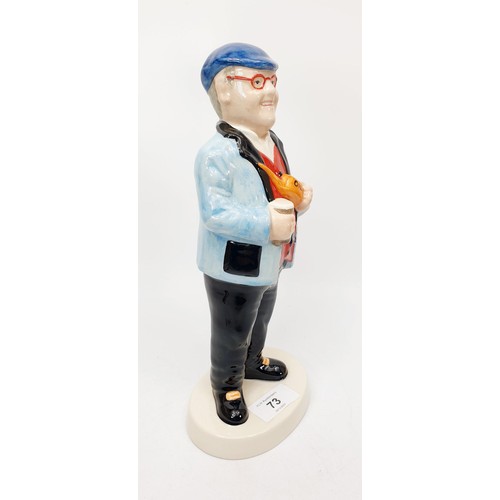 73 - A Lorna Bailey colourway prototype figure of Fred Dibnah signed to the base, height 10.25