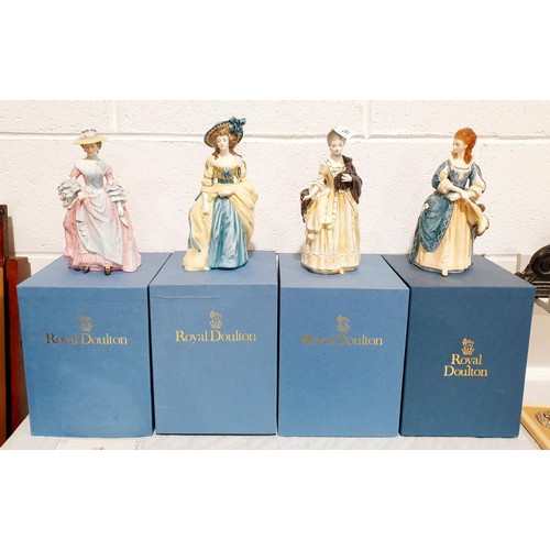 157 - A set of four boxed Royal Doulton Gainsborough Ladies Collection: HM3007, HM3008, HM3010 and HM3009,... 