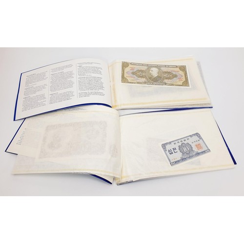 18 - Ten folders of the Rothman's Cambridge Collection of Rare Bank Notes. UK shipping £14.