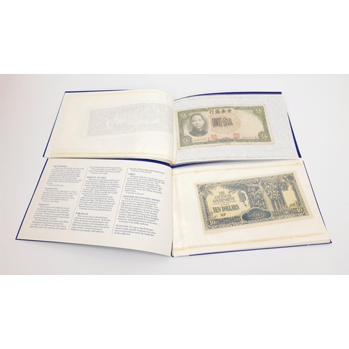 18 - Ten folders of the Rothman's Cambridge Collection of Rare Bank Notes. UK shipping £14.