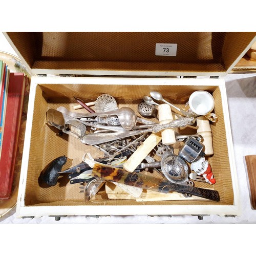 73 - A selection of flatware and assorted. No shipping. Arrange collection or your own packer and shipper... 