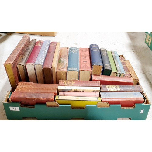 86 - A box of vintage books. No shipping. Arrange collection or your own packer and shipper, please. Elec... 