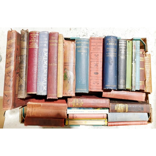 86 - A box of vintage books. No shipping. Arrange collection or your own packer and shipper, please. Elec... 