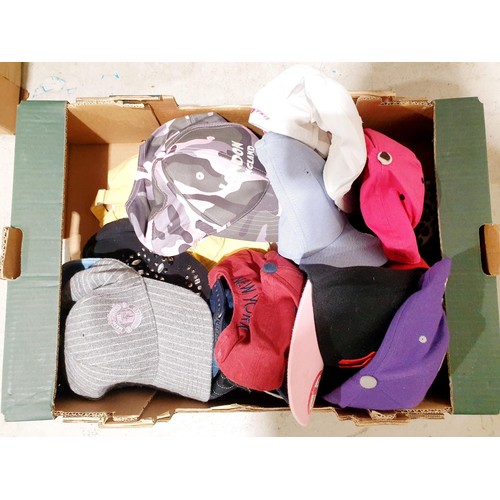 88 - A box of baseball hats. UK shipping £14.