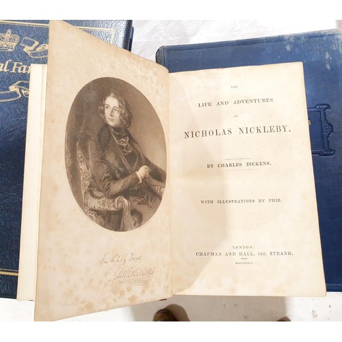 93 - Dickens, Charles, The Life and Adventures of Nicholas Nickleby, Chapman & Hall, 1839 together with C... 