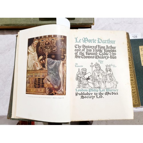 130 - Mallory, Sir Thomas, Le Morte D'Arthur, volumes I & II, illustrated by Russell Flint, Philip Lee Mer... 