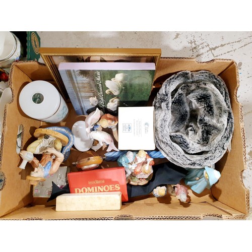 134 - Two boxes of glass, china and assorted. No shipping. Arrange collection or your own packer and shipp... 