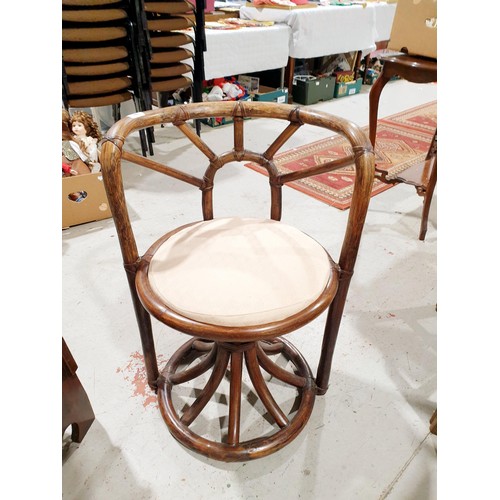 141 - A vintage cane work chair. No shipping. Arrange collection or your own packer and shipper, please. E... 