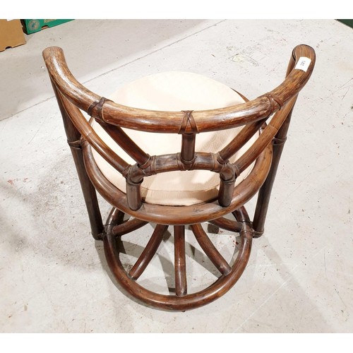 141 - A vintage cane work chair. No shipping. Arrange collection or your own packer and shipper, please. E... 