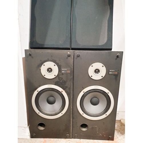 171 - A pair of vintage Sony SS-E44 speakers, height 22.5