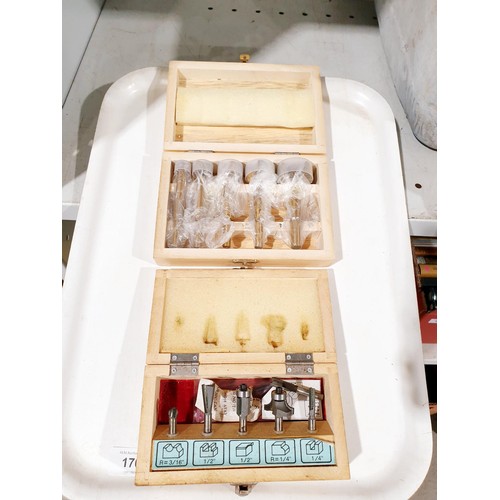 176 - A selection of router bits. No shipping. Arrange collection or your own packer and shipper, please. ... 