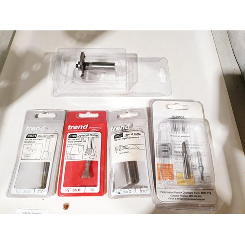 176 - A selection of router bits. No shipping. Arrange collection or your own packer and shipper, please. ... 