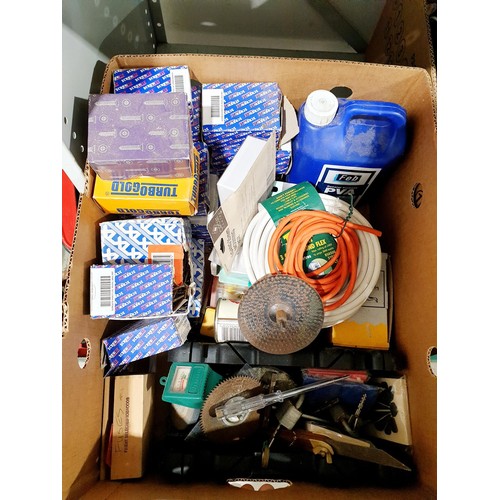 182 - A box of fasteners and assorted. No shipping. Arrange collection or your own packer and shipper, ple... 