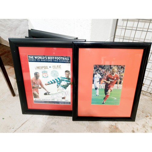 228 - Eight framed photographs relating to Liverpool F.C., 15.5