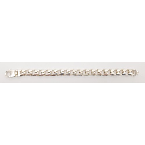 30 - A 925 silver curb link bracelet, length 8