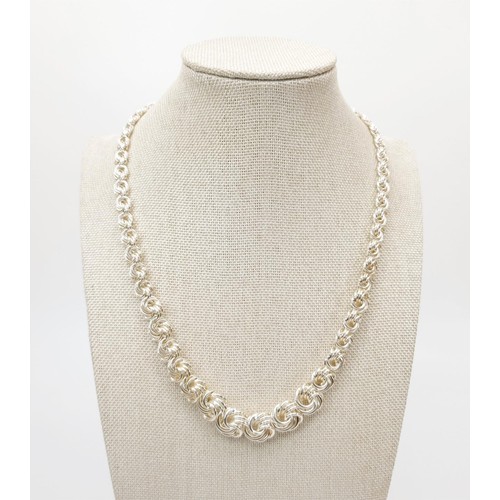 40 - A 925 silver necklace, length 18