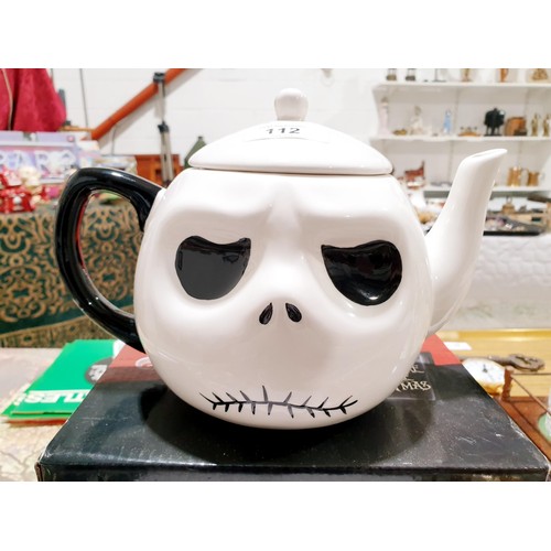 112 - A boxed The Nightmare Before Christmas Jack Head ceramic teapot. No shipping. Arrange collection or ... 