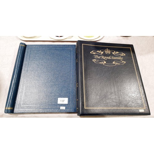 117 - Two stamp albums. UK shipping £14.