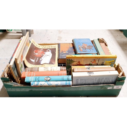 132 - A box of vintage and later books. No shipping. Arrange collection or your own packer and shipper, pl... 