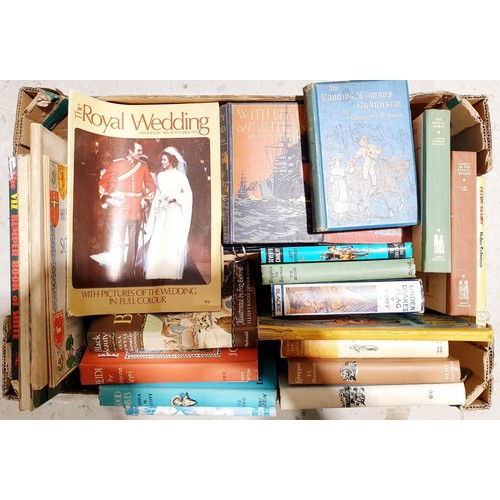 132 - A box of vintage and later books. No shipping. Arrange collection or your own packer and shipper, pl... 