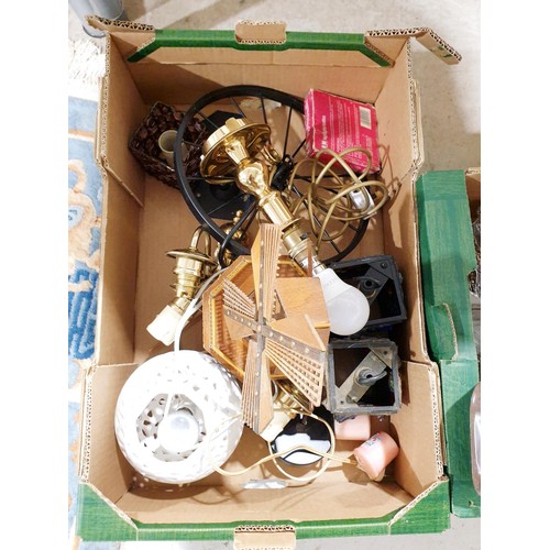 151 - Two boxes of bric-a-brac. No shipping. Arrange collection or your own packer and shipper, please. El... 