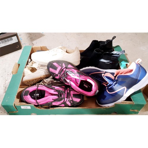 156 - A box of shoes. No shipping. Arrange collection or your own packer and shipper, please. Electricals ... 