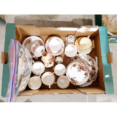 157 - Two boxes of glass and china. No shipping. Arrange collection or your own packer and shipper, please... 