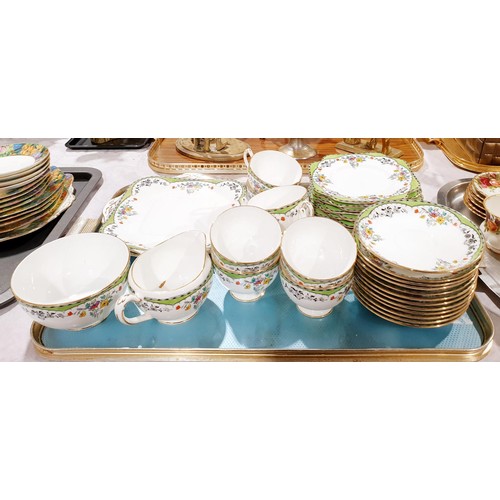 162 - A Grafton part tea service. No shipping. Arrange collection or your own packer and shipper, please. ... 