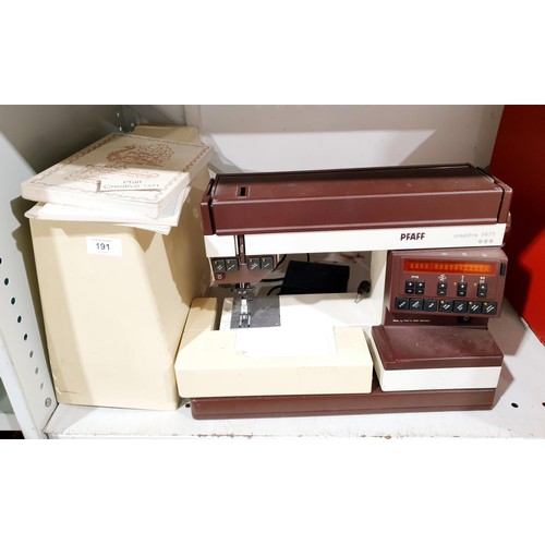 191 - A Pfaff Creative 1471 sewing machine. No shipping. Arrange collection or your own packer and shipper... 