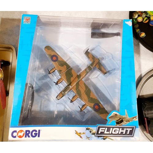 221 - A boxed Corgi Flight die cast Avro Lancaster B1. UK shipping £14.