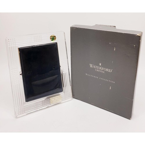 252 - A boxed Waterford crystal photograph frame, overall size 7.5