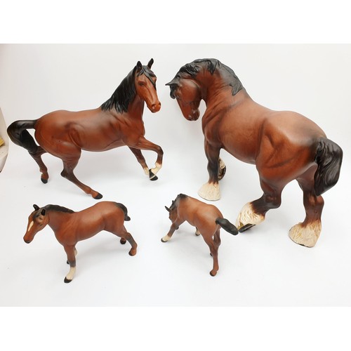 253 - A Royal Doulton model of a shire horse, height 8