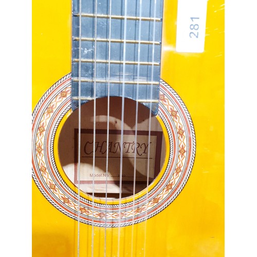 281 - A Chantry model 2460 acoustic guitar. No shipping. Arrange collection or your own packer and shipper... 